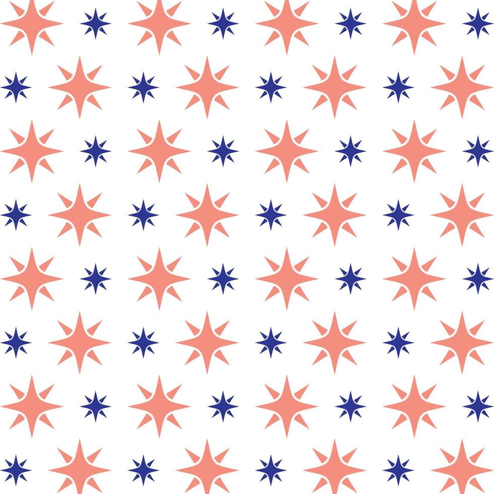 Night stars outstanding trendy multicolor repeating pattern illustration design vector