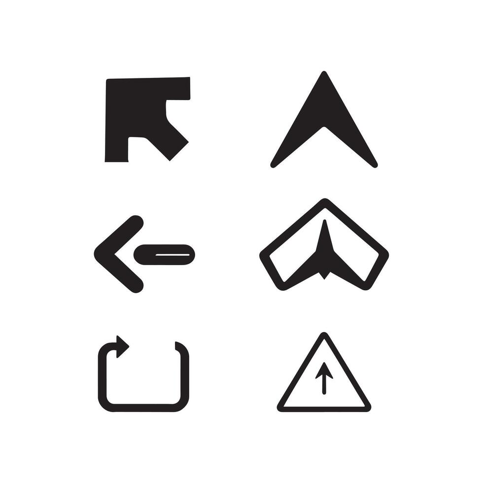arrow icon set vector
