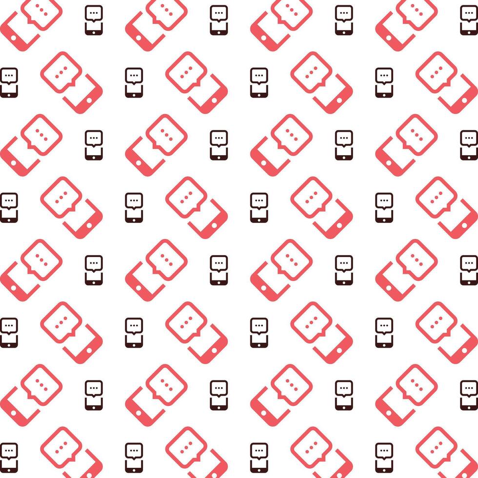 Chat noticeable trendy multicolor repeating pattern illustration background design vector