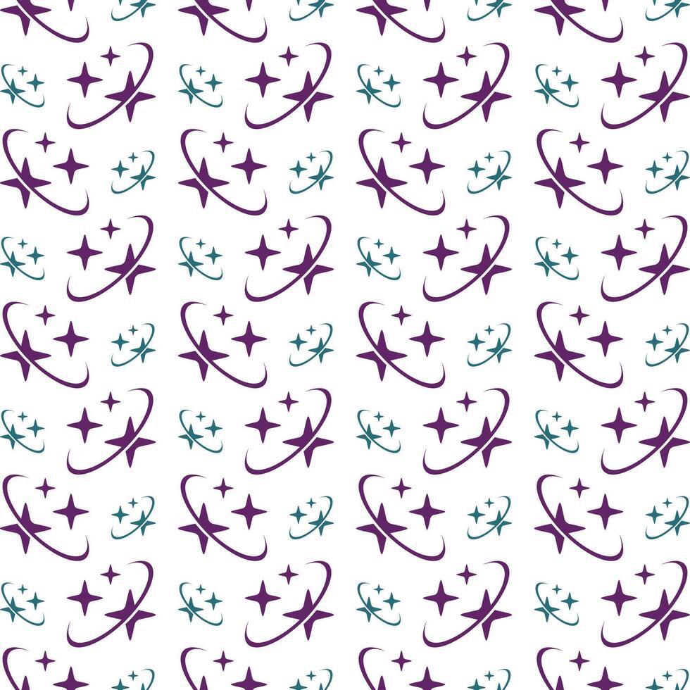 Space smooth trendy multicolor repeating pattern illustration background design vector