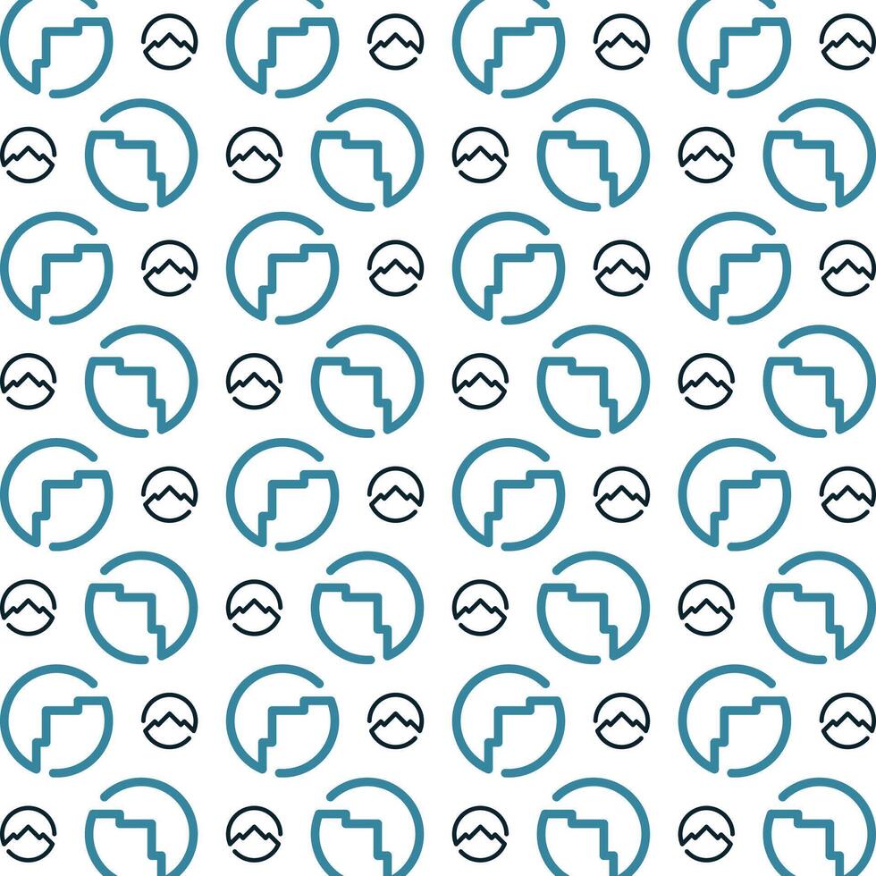 Mountain noticeable trendy multicolor repeating pattern illustration background design vector