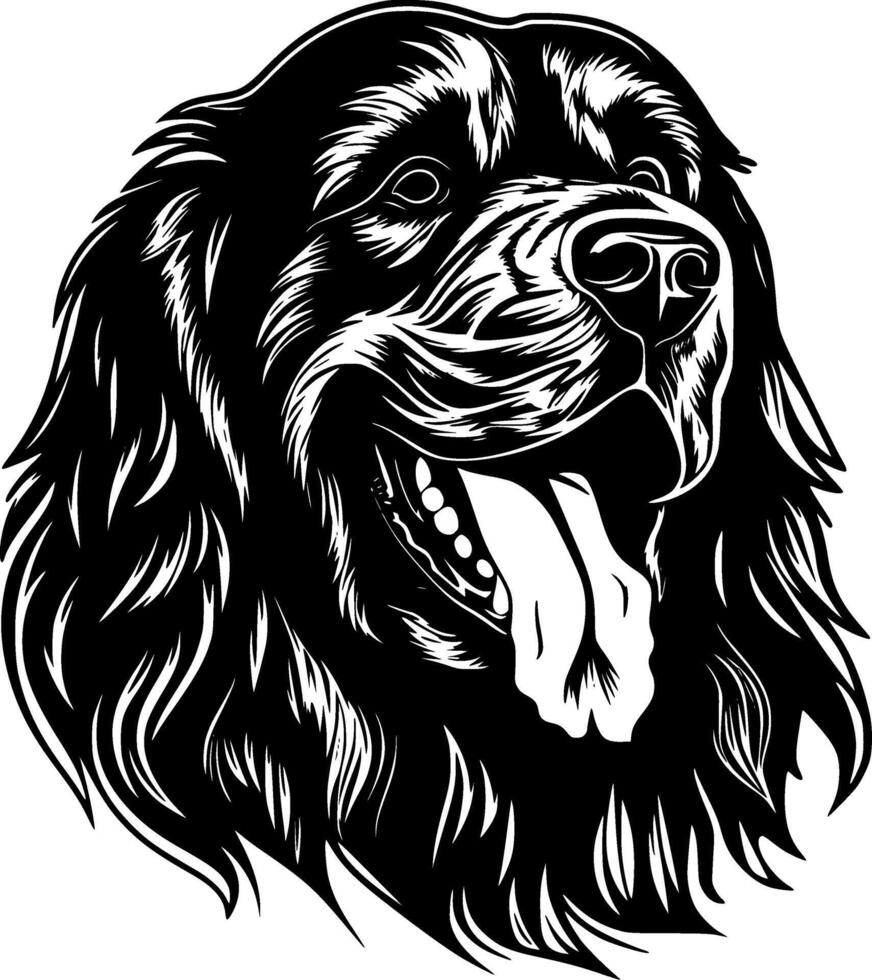 Leonberger - minimalista y plano logo - ilustración vector