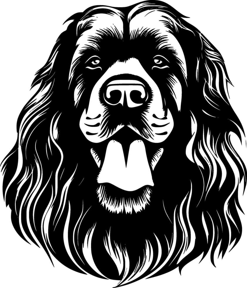 Leonberger, Minimalist and Simple Silhouette - illustration vector