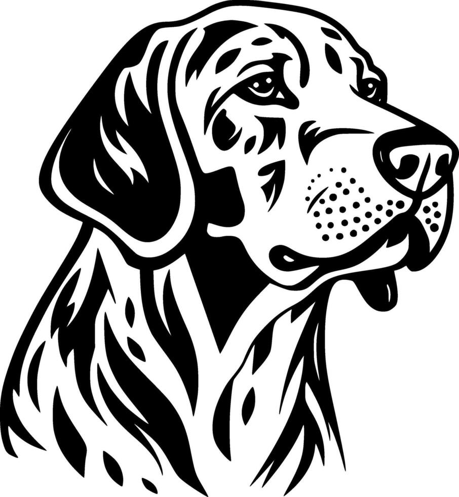 Dalmatian, Minimalist and Simple Silhouette - illustration vector