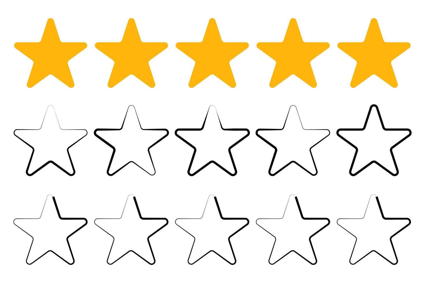 Five star rating badge, review rating, customer feedback. vector