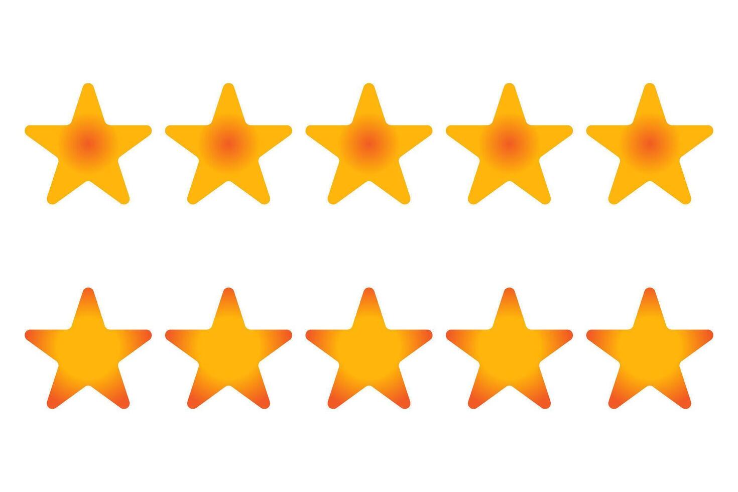 Five star rating badge, review rating, customer feedback. vector