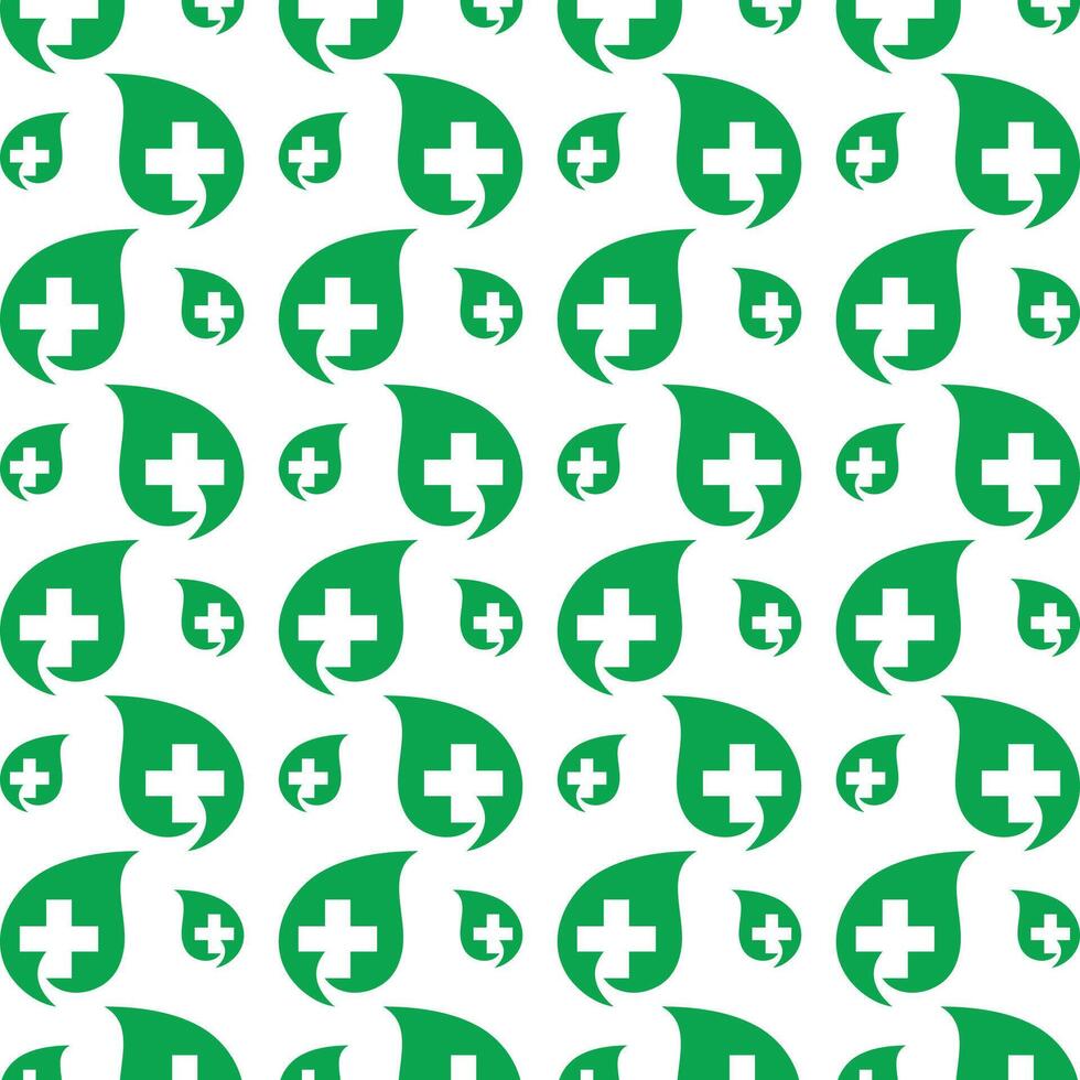 Medical leaf energizing trendy multicolor repeating pattern illustration background design vector