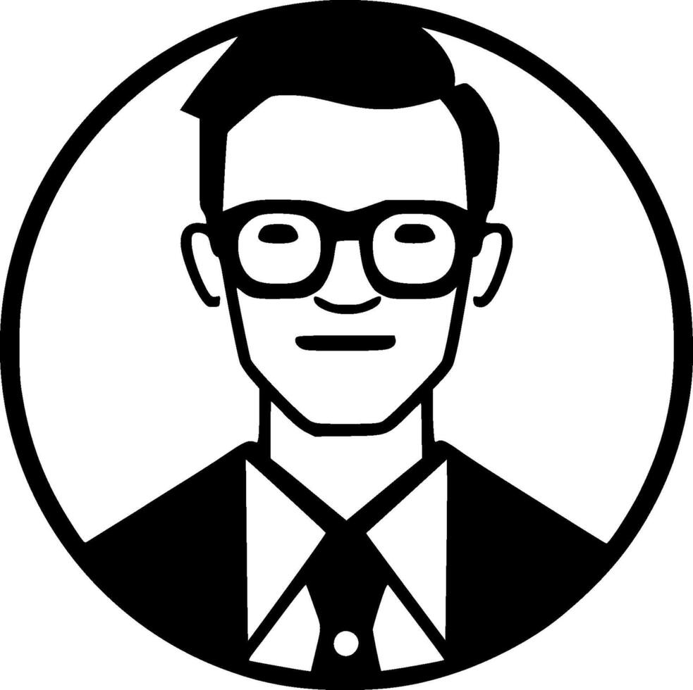 Teacher - Minimalist and Flat Logo - illustration vector