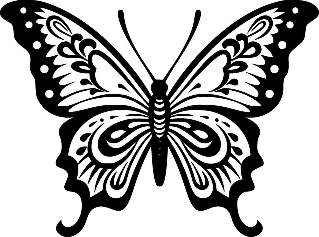 Butterfly - High Quality Logo - illustration ideal for T-shirt graphic vector