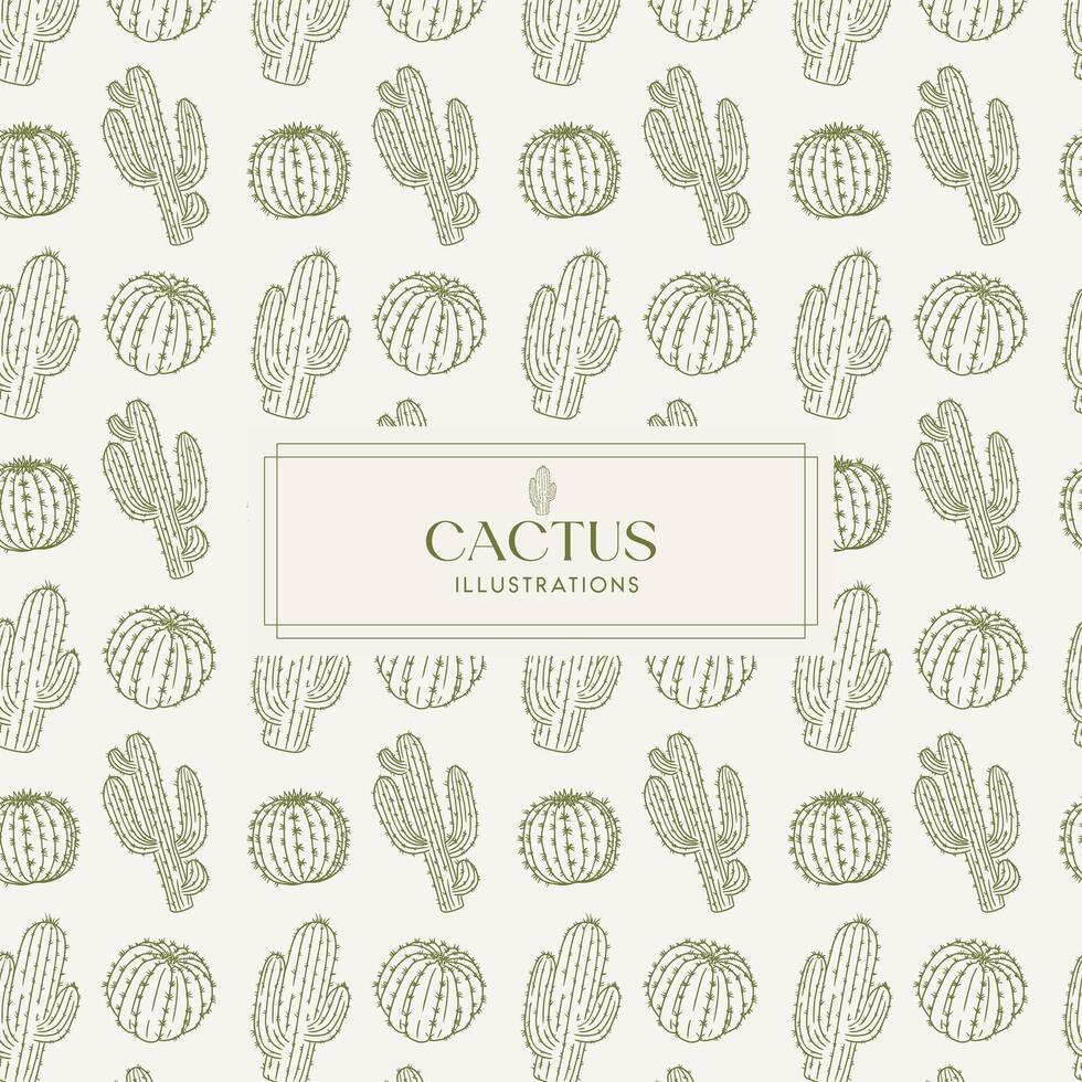 Elegance green Hand drawn mono-line floral botanical tropical leave background design vector