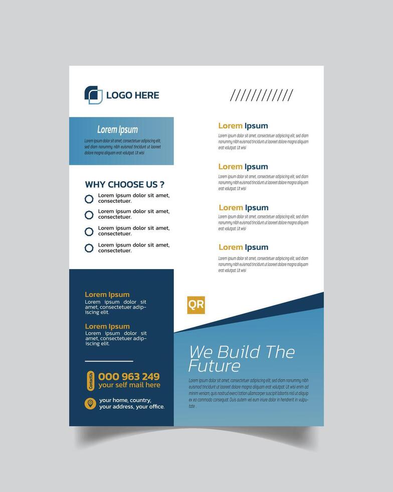 Creative Business Flyer and Modern Business Leaflet vector