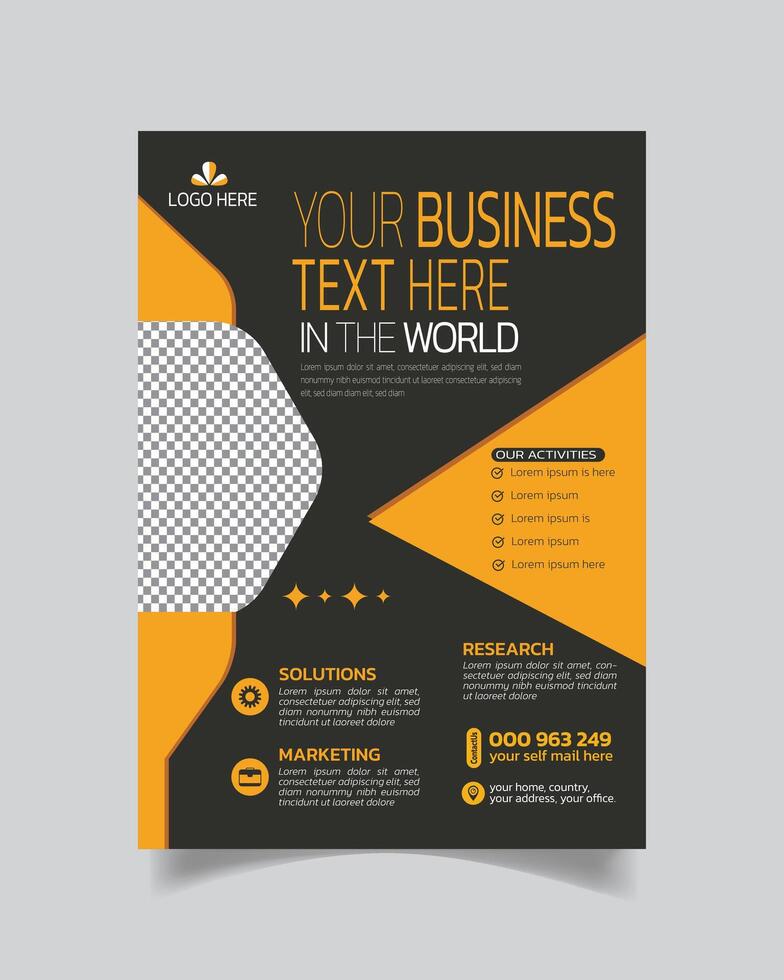 Creative Trend Business Flyer or Real Corporate Business Leaflet Template vector