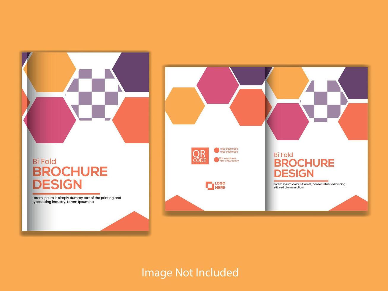 Bi-fold brochure design Template, Flyer design vector