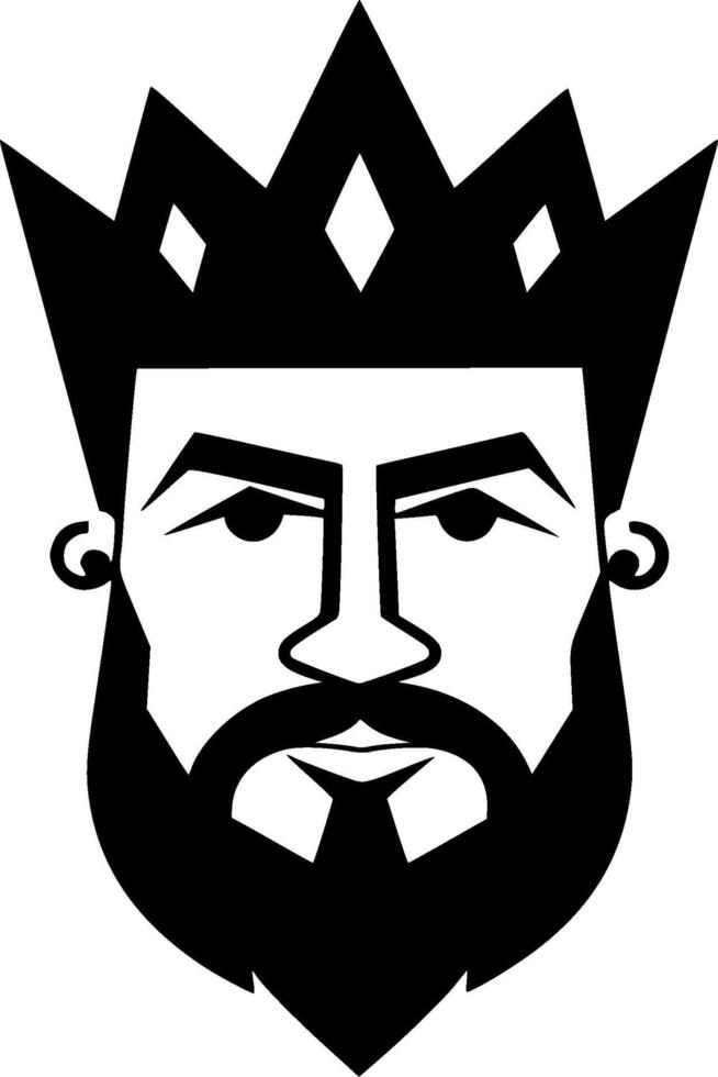 King, Minimalist and Simple Silhouette - illustration vector