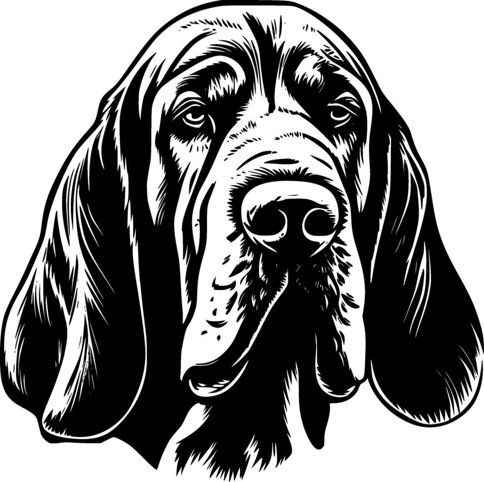 Bloodhound - Minimalist and Flat Logo - illustration vector
