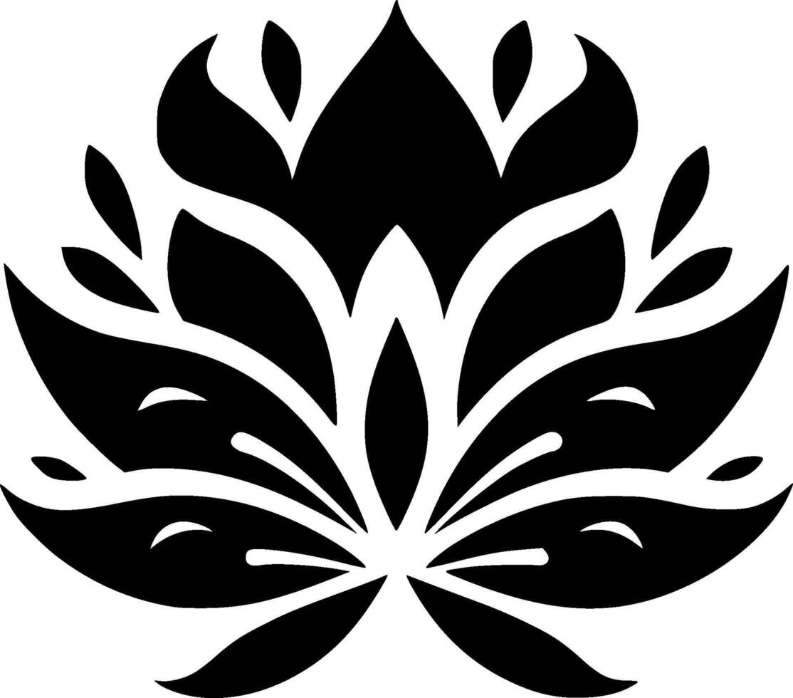 Flower, Minimalist and Simple Silhouette - illustration vector