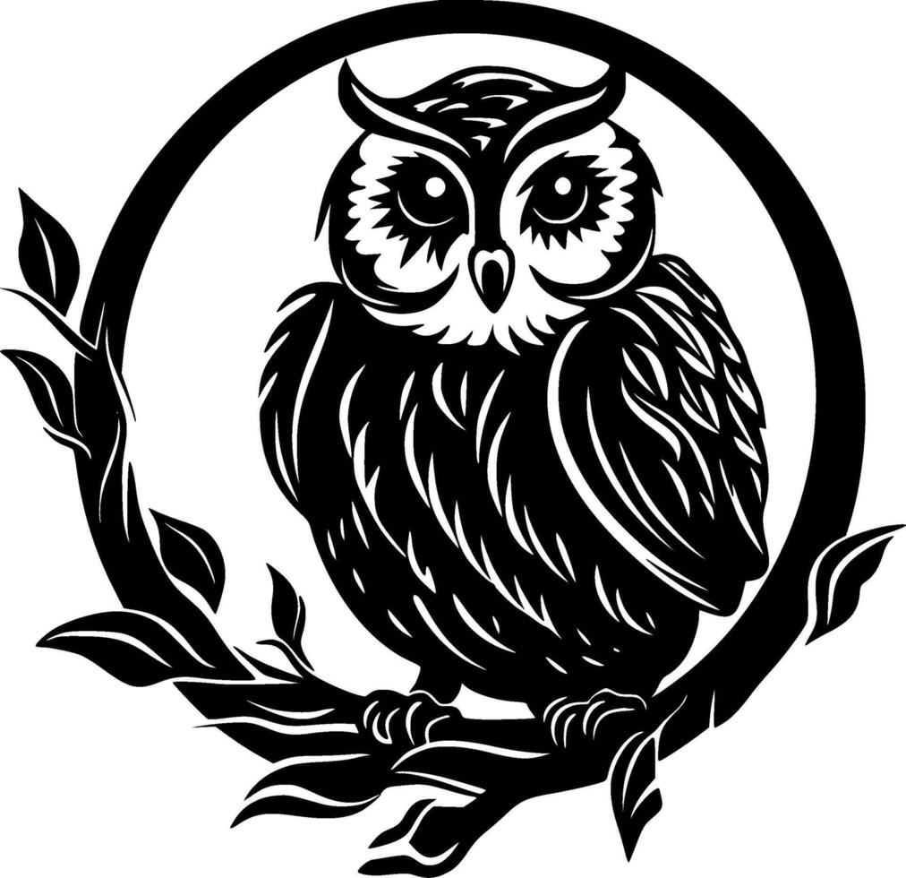 Owl Baby - High Quality Logo - illustration ideal for T-shirt graphic vector