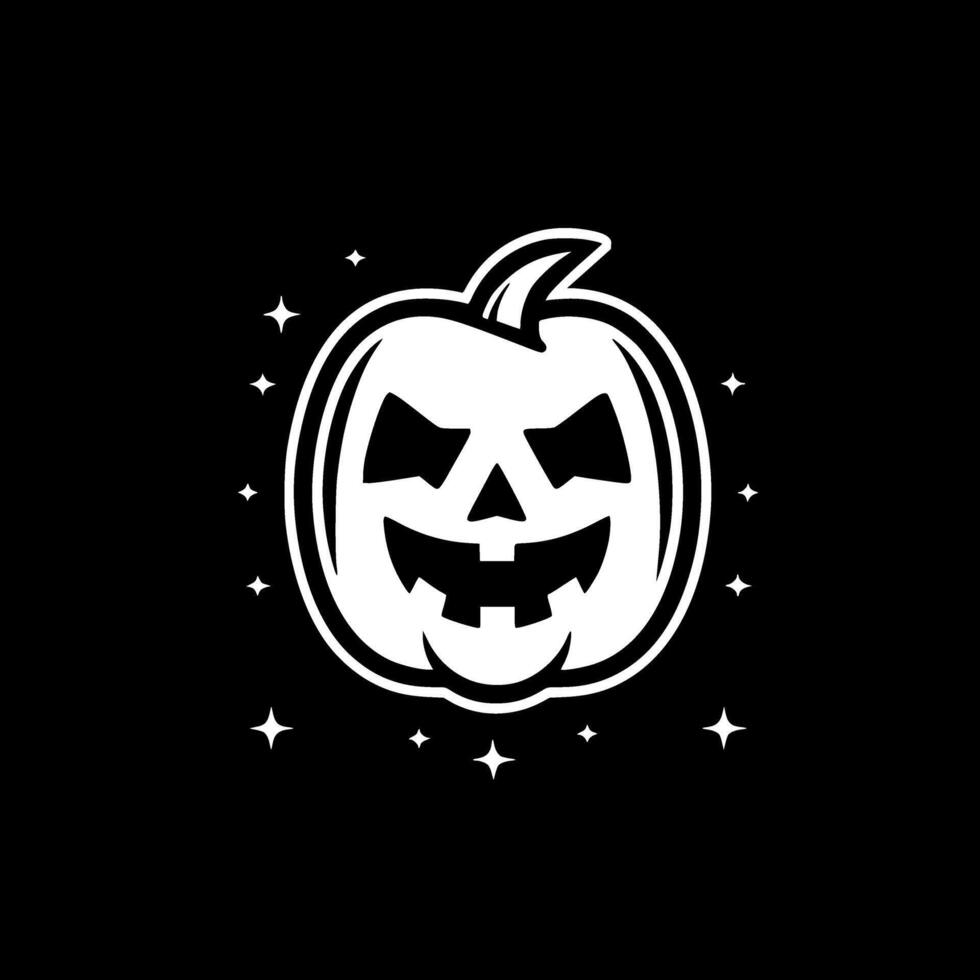 Halloween, Black and White illustration vector