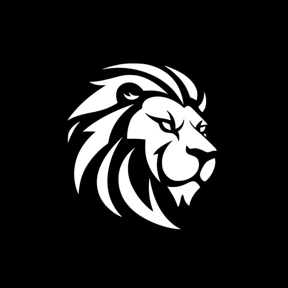 Lion - Minimalist and Flat Logo - illustration vector