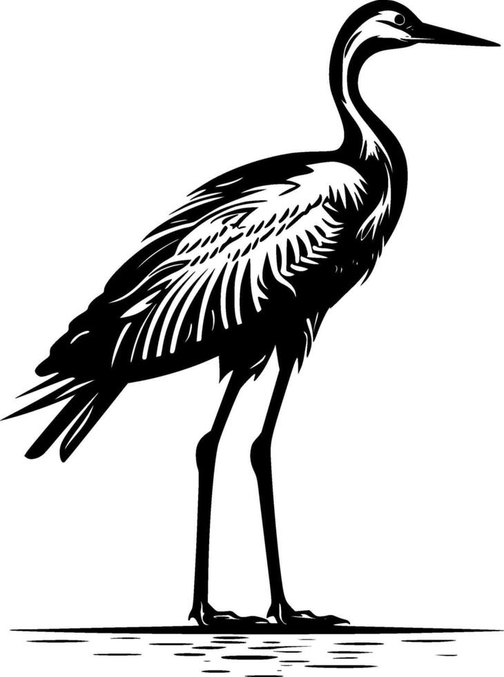 Crane - High Quality Logo - illustration ideal for T-shirt graphic vector