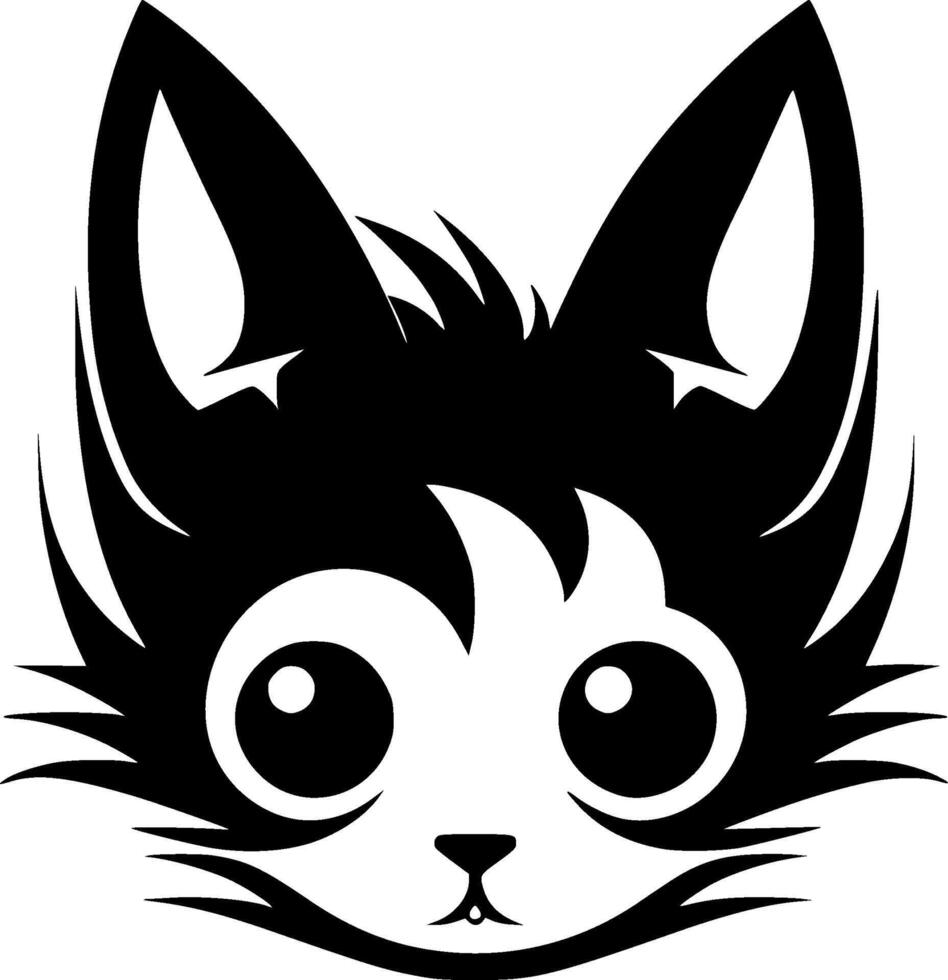 gato - minimalista y plano logo - ilustración vector