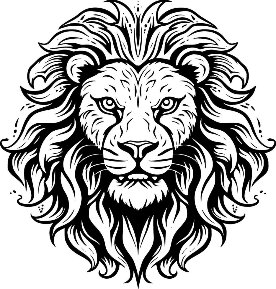 Lion - Minimalist and Flat Logo - illustration vector