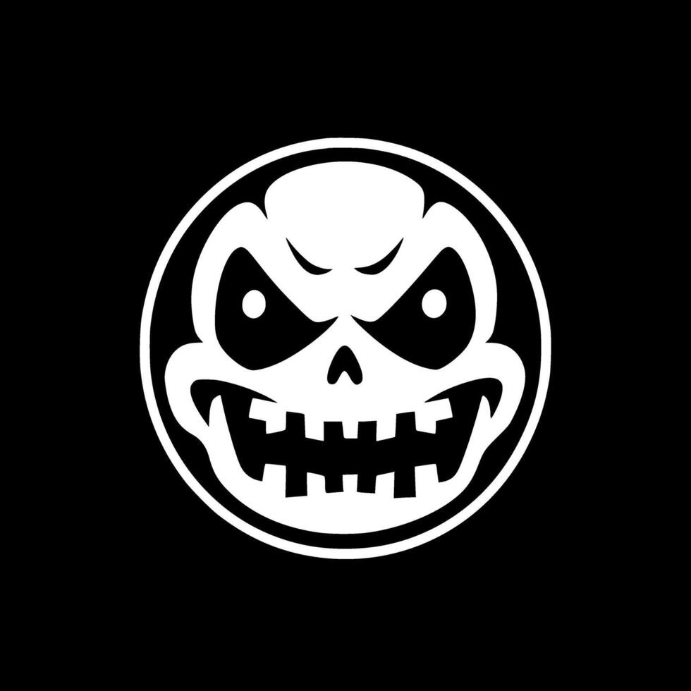 Halloween - Black and White Isolated Icon - illustration vector