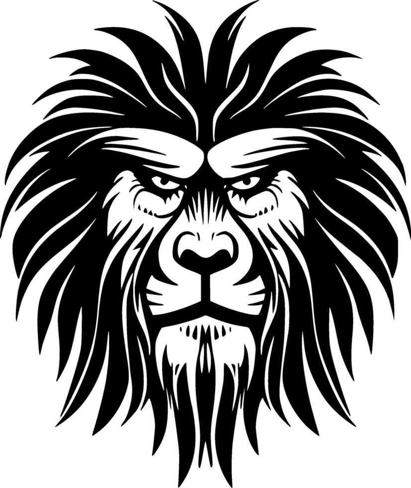Baboon, Minimalist and Simple Silhouette - illustration vector