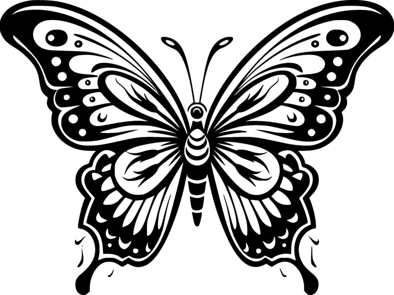 Butterfly - High Quality Logo - illustration ideal for T-shirt graphic vector