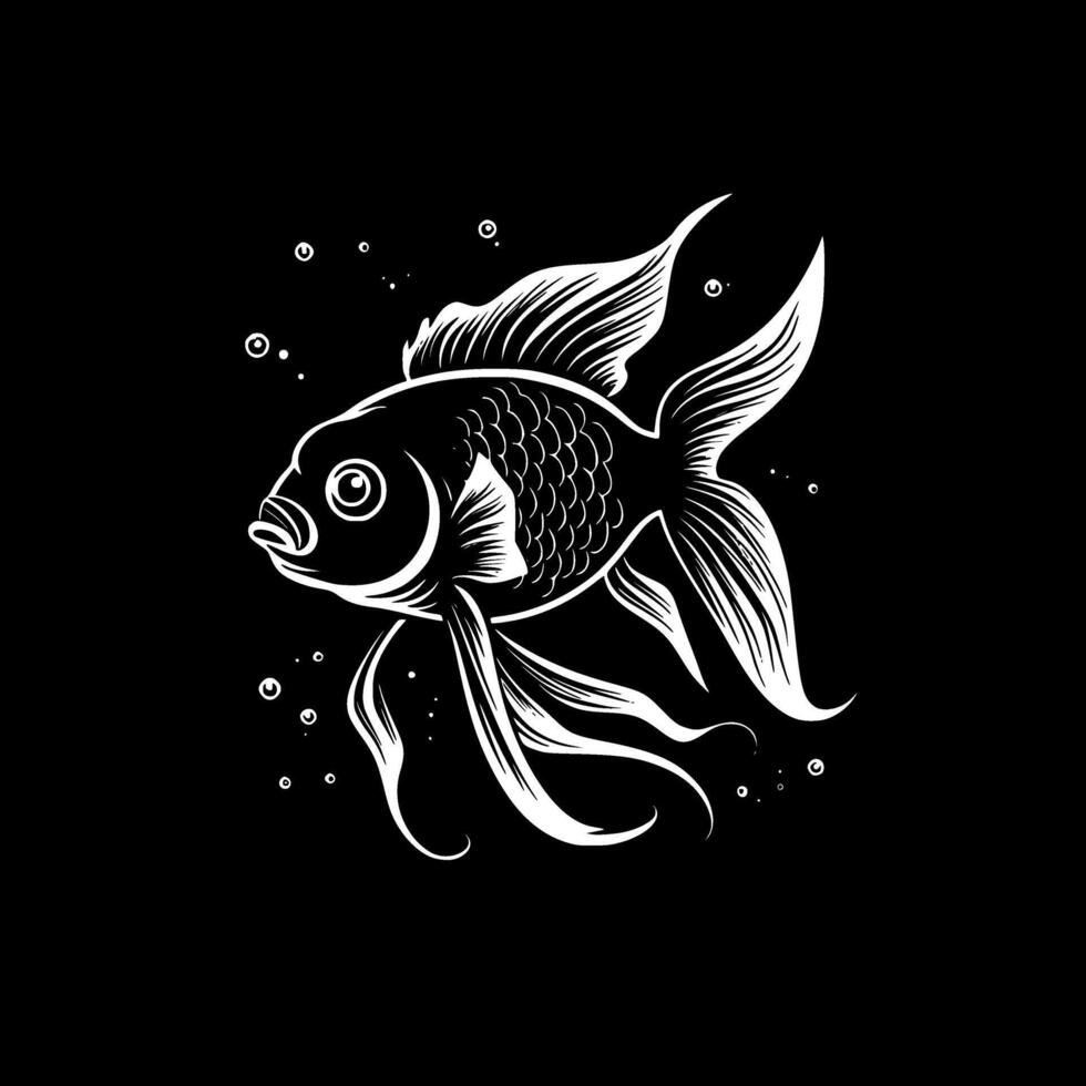 Goldfish - High Quality Logo - illustration ideal for T-shirt graphic vector