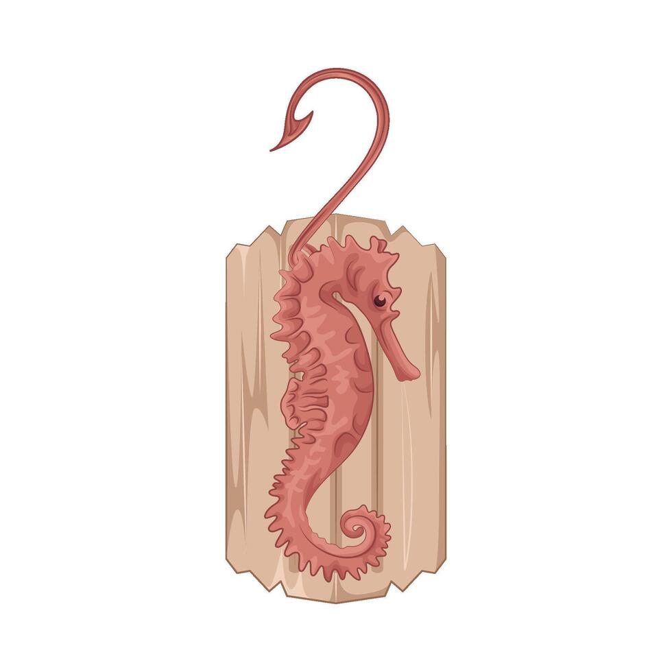 Illustration of seahorse vector