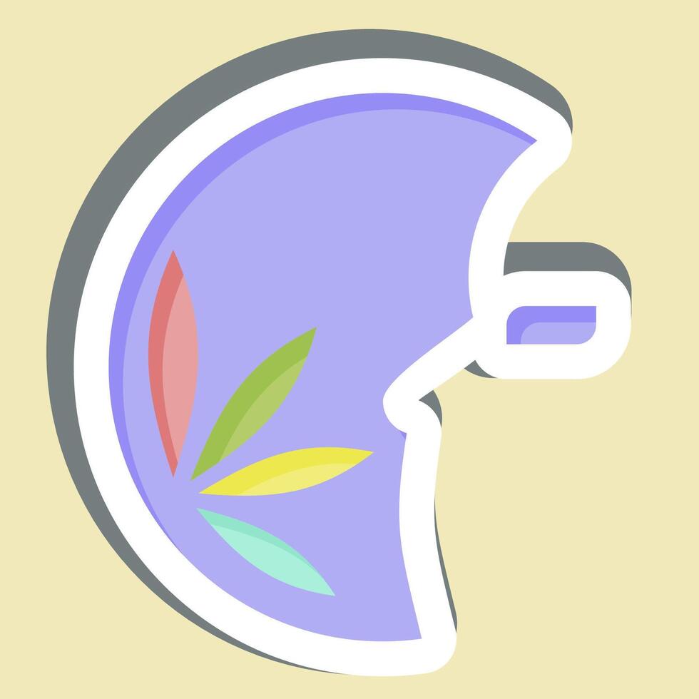 Sticker Beauty. related to Photos and Illustrations symbol. simple design illustration vector