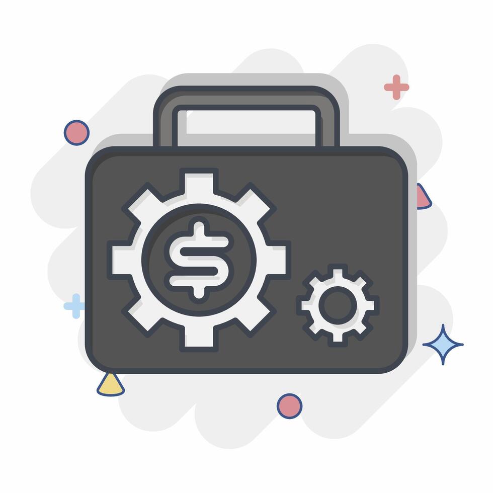 Icon Bussines. related to Photos and Illustrations symbol. comic style. simple design illustration vector