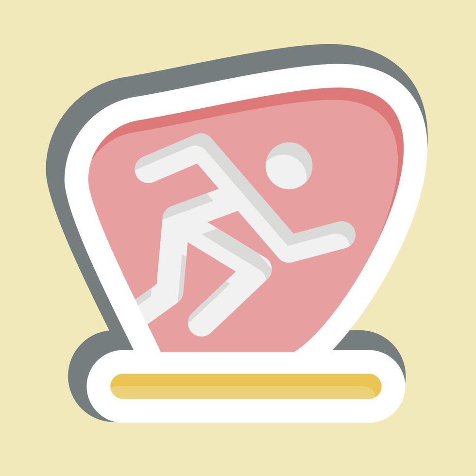 Sticker Sport. related to Photos and Illustrations symbol. simple design illustration vector