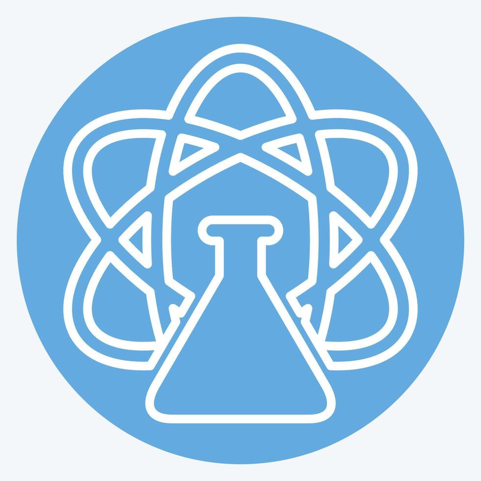 Icon Science. related to Photos and Illustrations symbol. blue eyes style. simple design illustration vector