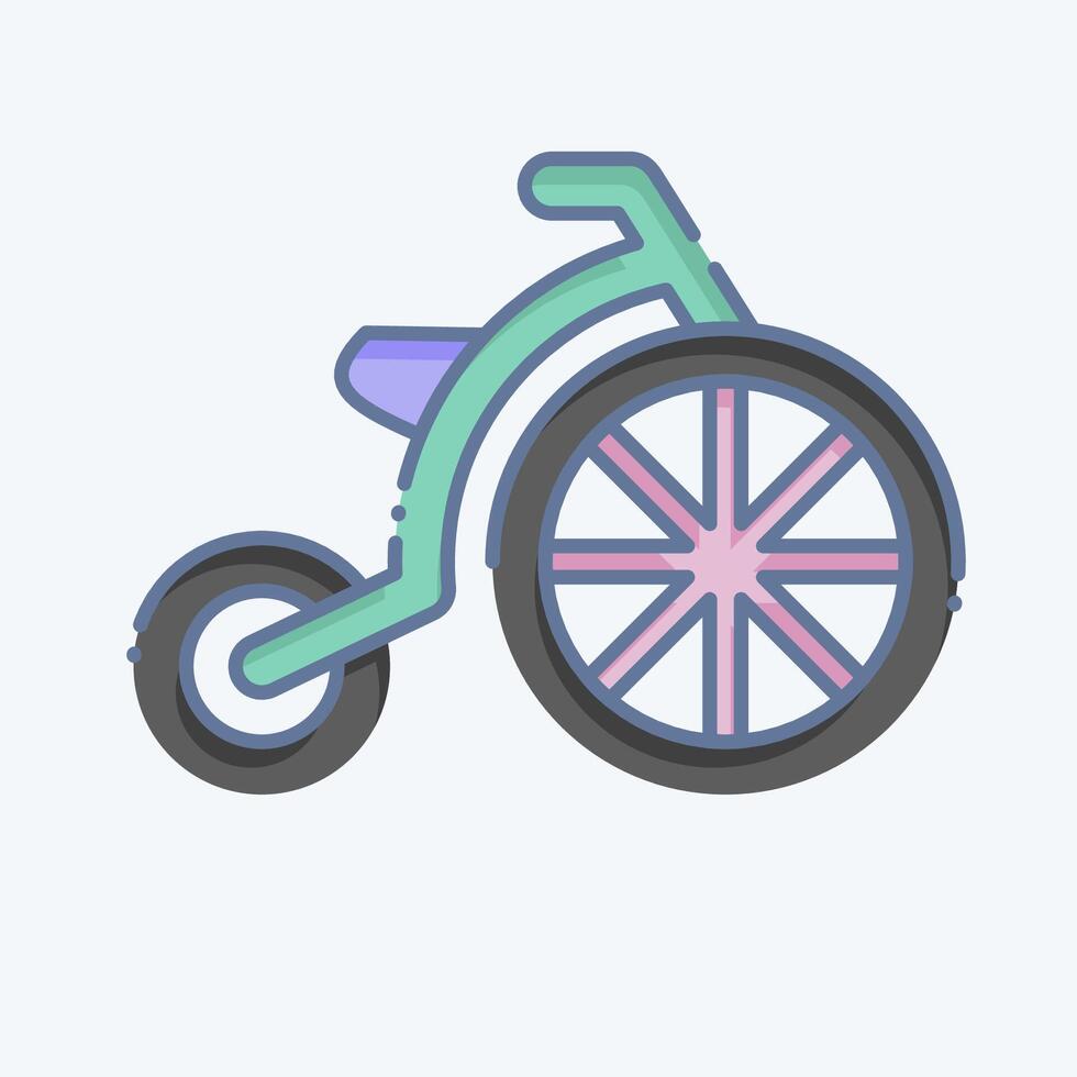 Icon Vintage. related to Photos and Illustrations symbol. doodle style. simple design illustration vector