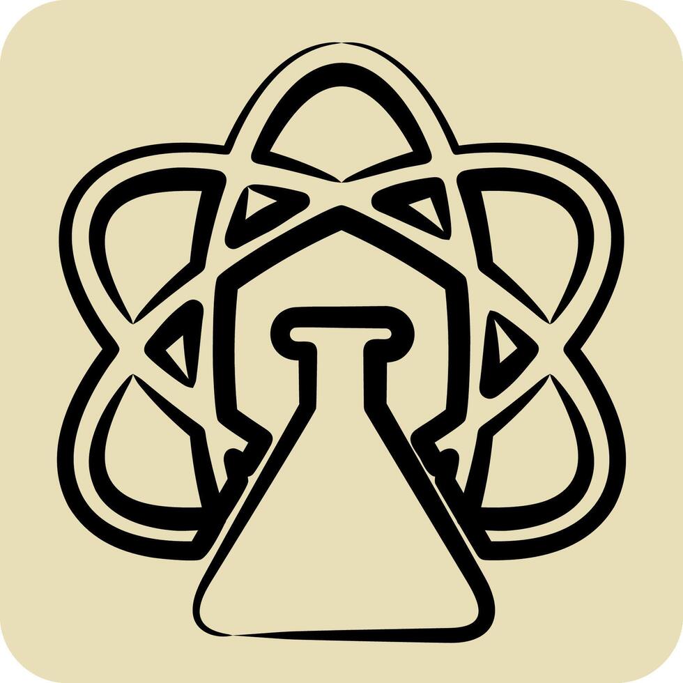 Icon Science. related to Photos and Illustrations symbol. hand drawn style. simple design illustration vector