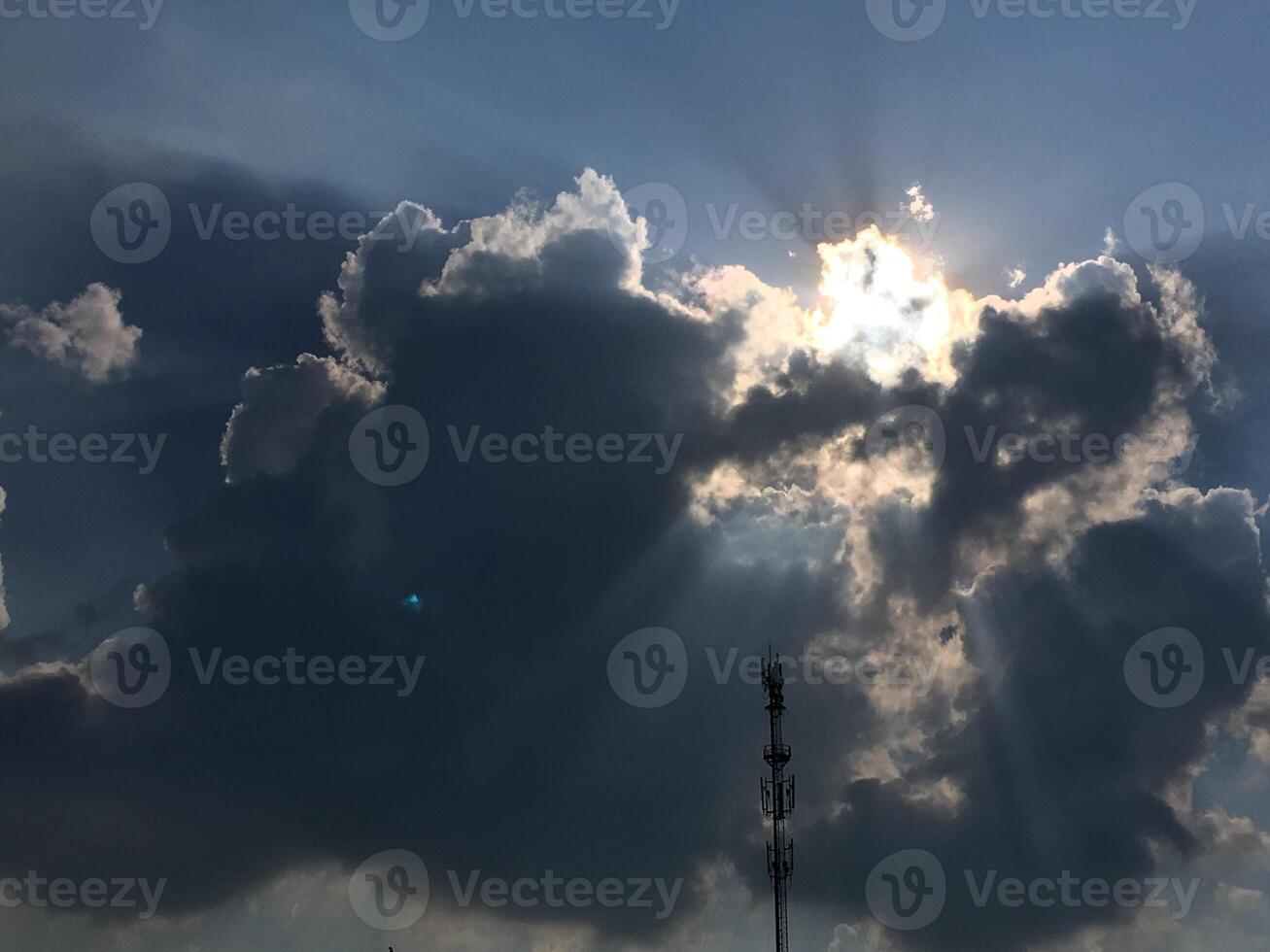 the sky a thunder-storm photo