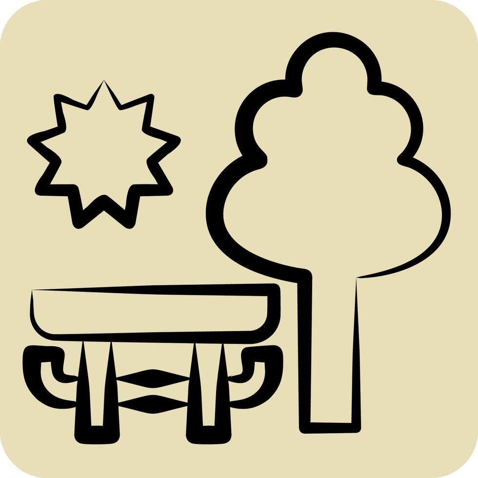 Icon Park. related to Photos and Illustrations symbol. hand drawn style. simple design illustration vector