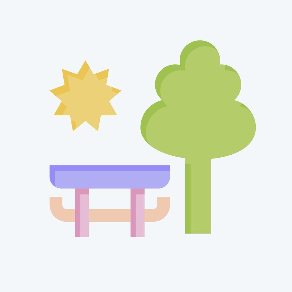 Icon Park. related to Photos and Illustrations symbol. flat style. simple design illustration vector