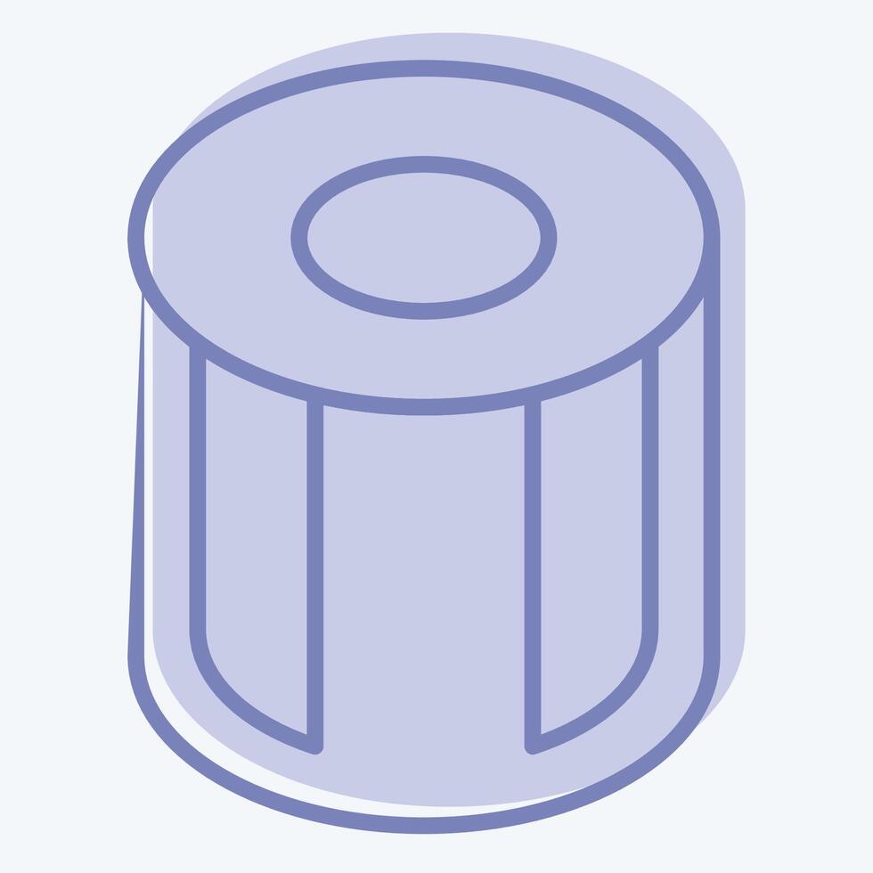 Icon Object. related to Photos and Illustrations symbol. two tone style. simple design illustration vector