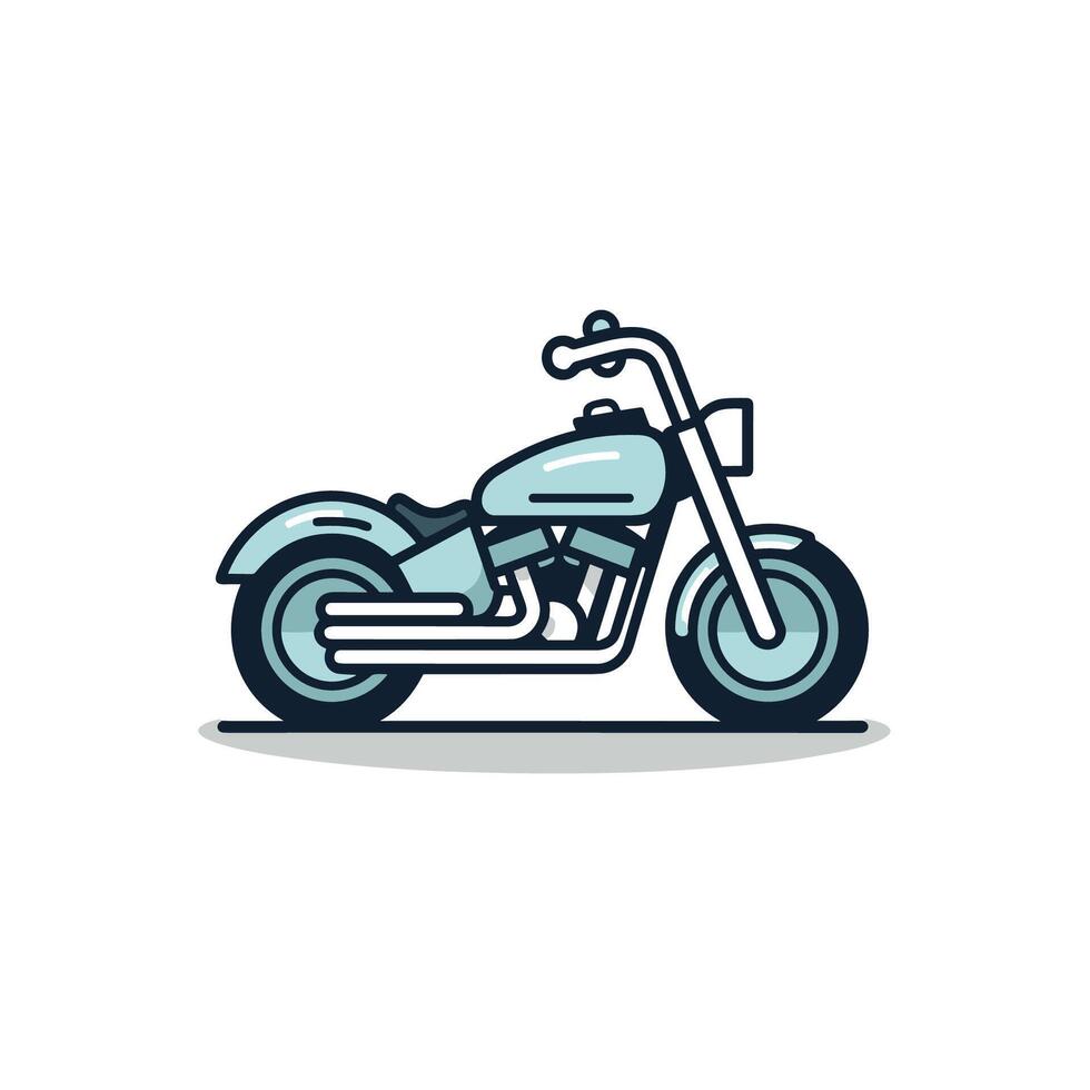 Classic motorcycle illustration vector