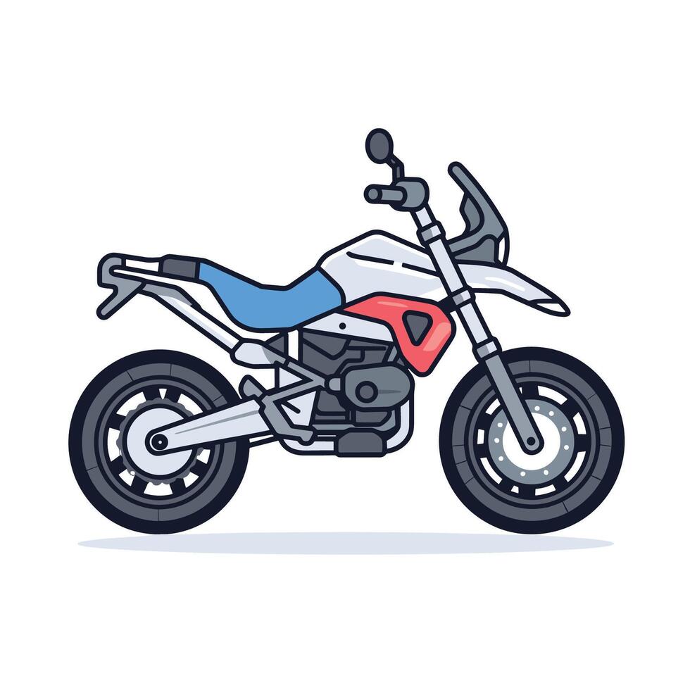 Motor bike isolated vector