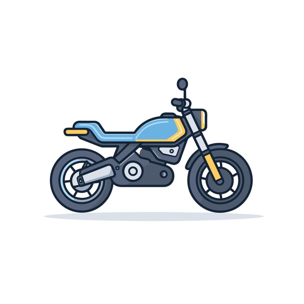 Motorcycle isolated on white background vector