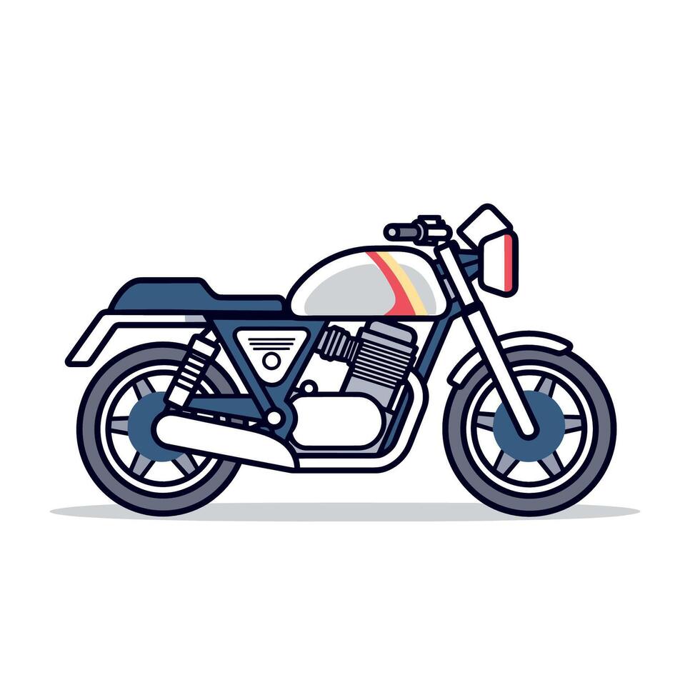 Simple motorcycle icon design template vector