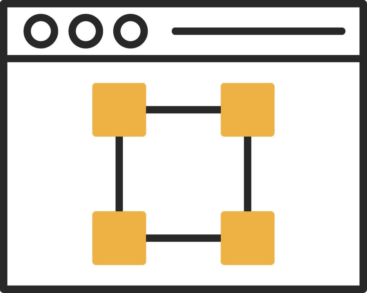 Text Editor Skined Filled Icon vector