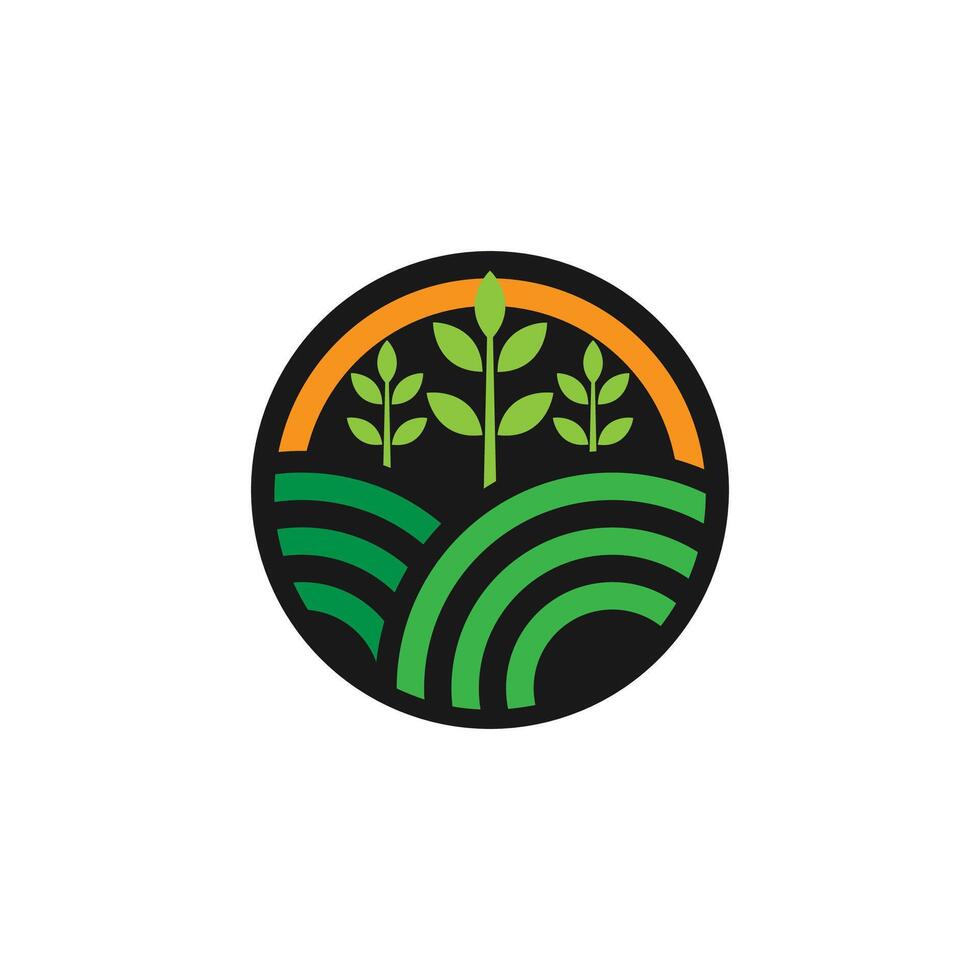 Farm agriculture logo icon design illustration vector