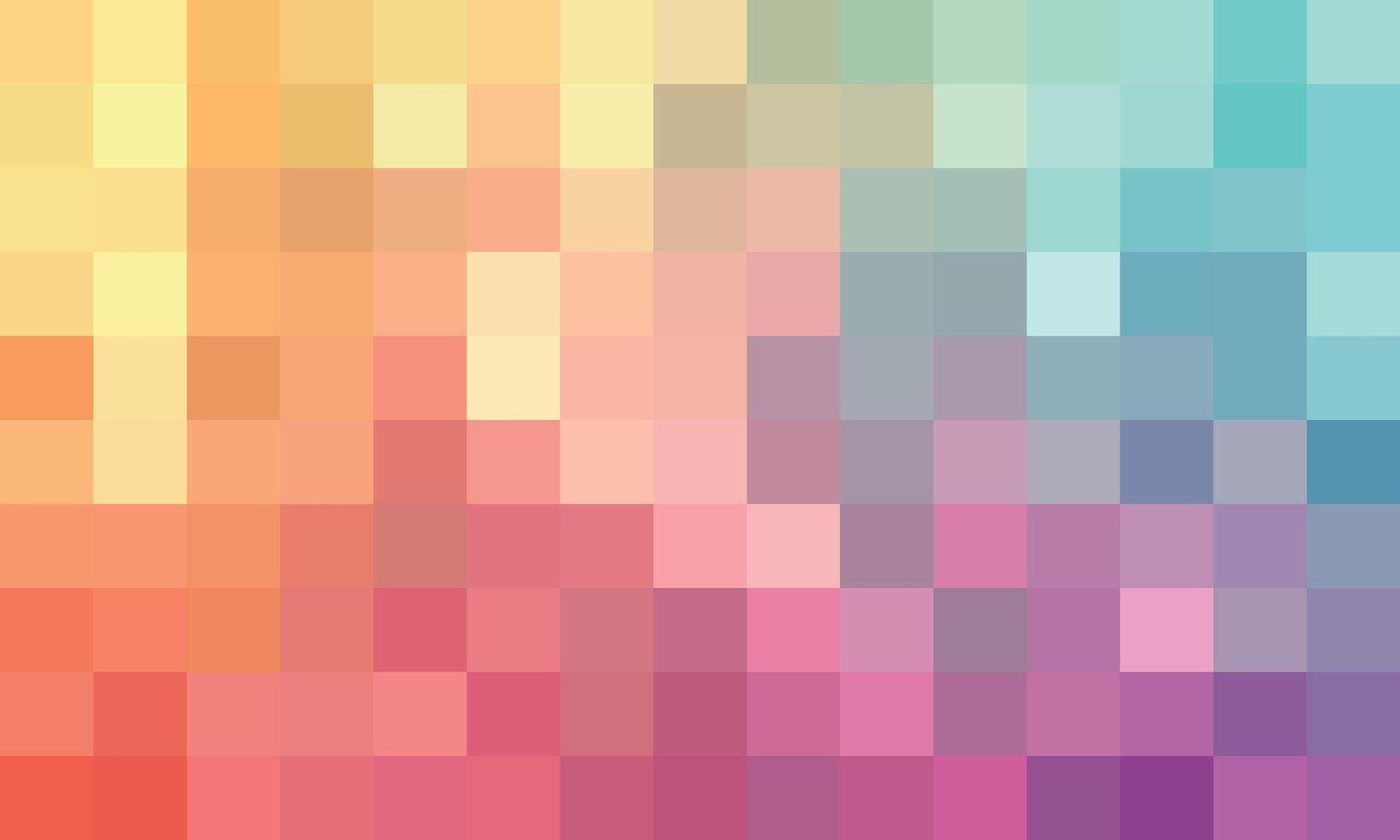 Abstract and colorful pixel background. vector
