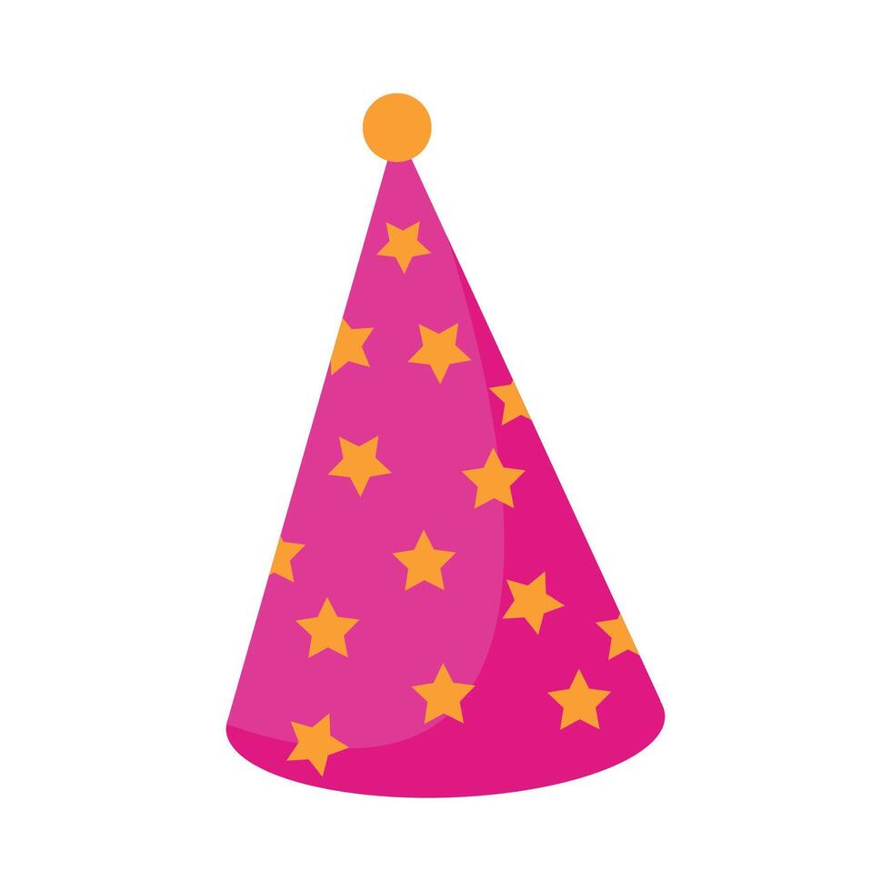 birthday hat on white background vector