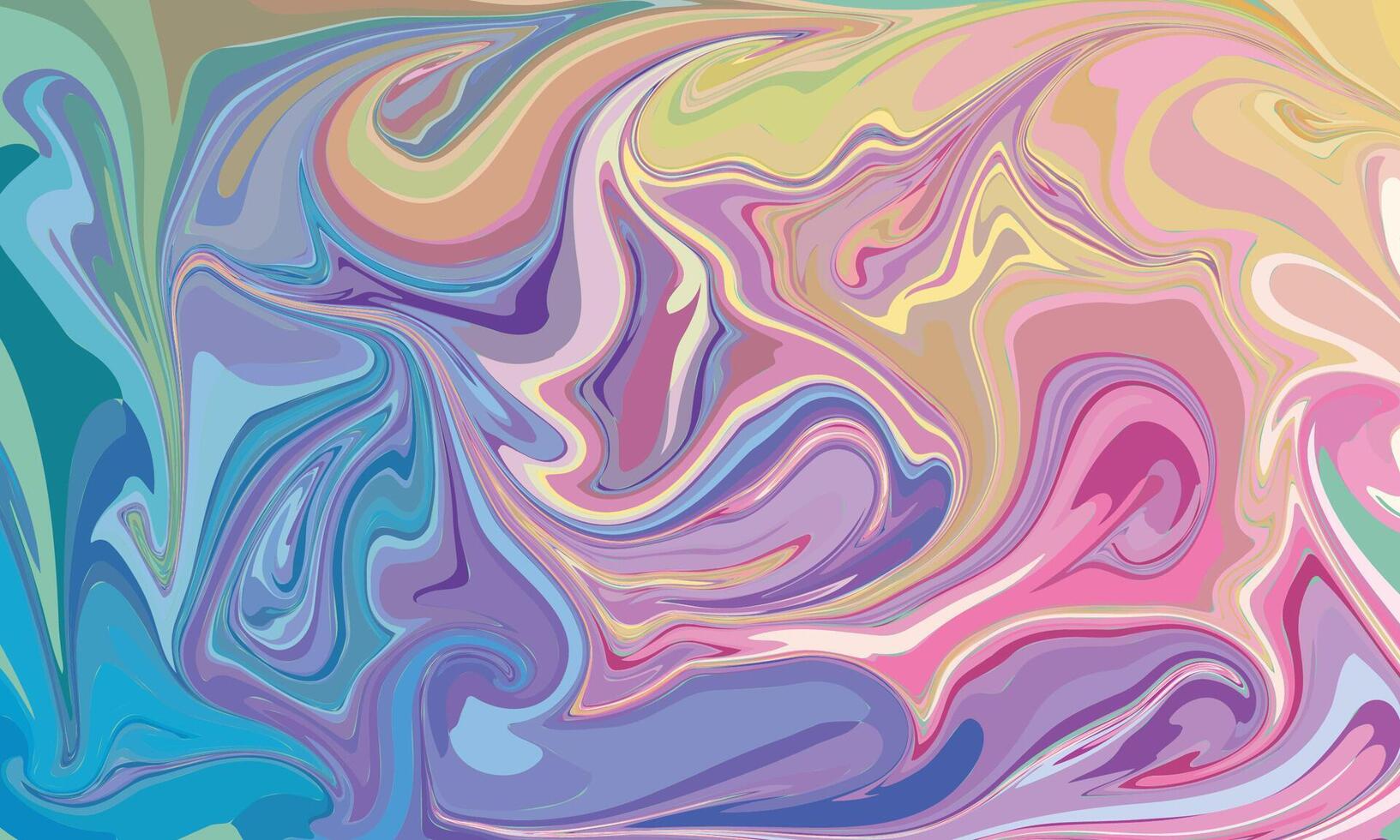 Multicolour colourful background in acrylic pouring vector